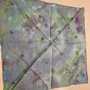 Tie-Dye Dog Print Bandana